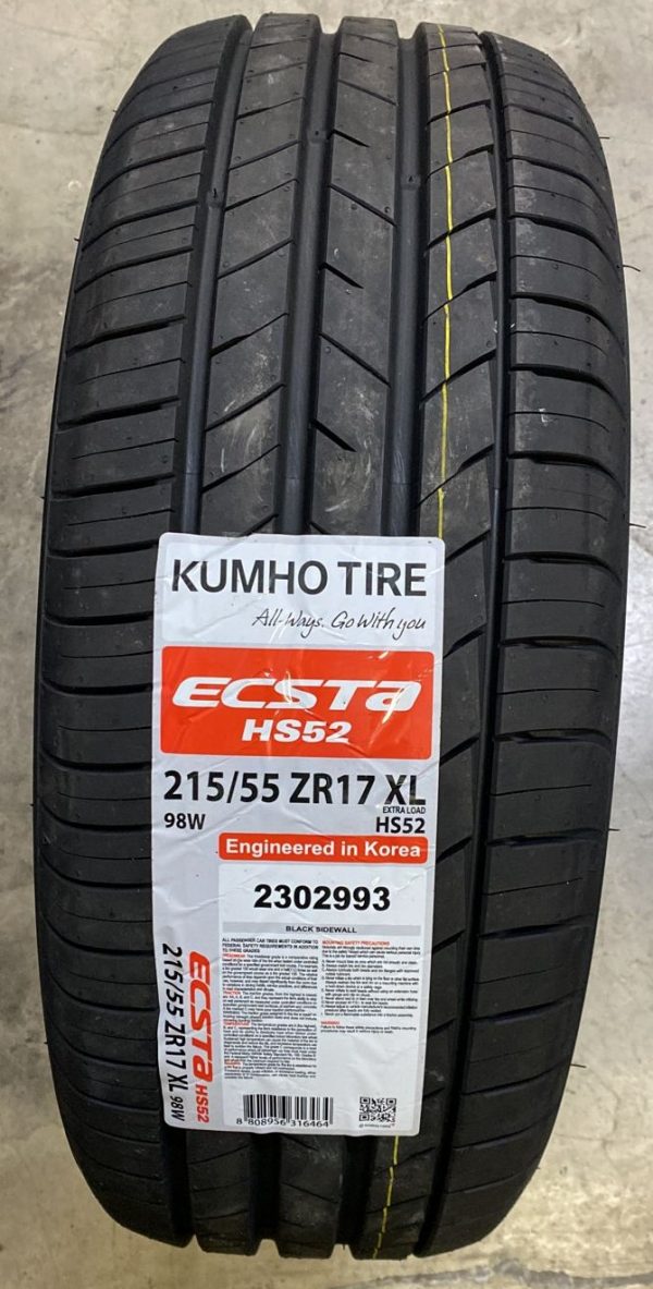 KUMHO 215 55R17 98W ECSTA HS52 Llantaenlinea KUMHO 215 55R17 98W ECSTA HS52 Llantaenlinea