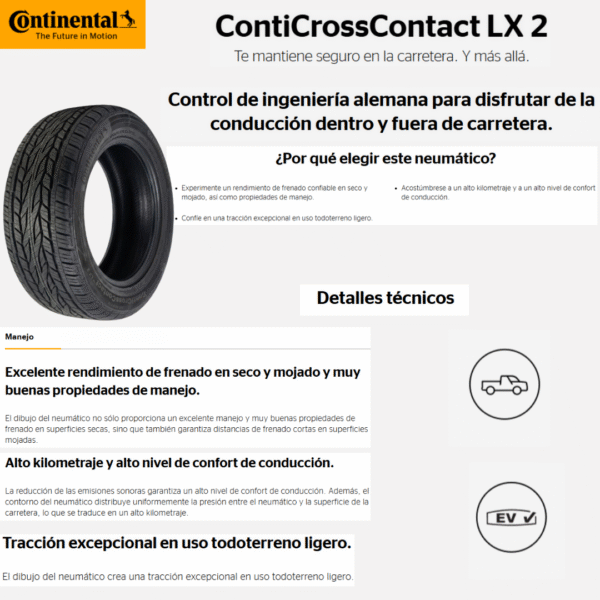 FICHA TECNICA CONTICROSSCONTACT LX2
