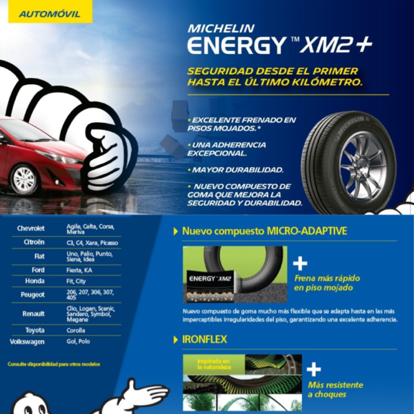 FICHA TECNICA MICHELIN XM2+ AEL